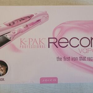 Flat iron: Joico K-pak Professional Reconstrx Vapor Iron, 1.25", 410a°